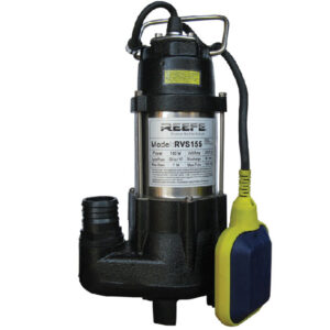 Vortex sump pump with float