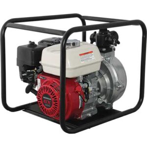 single impeller firefighter pump with roll frame and recoil start